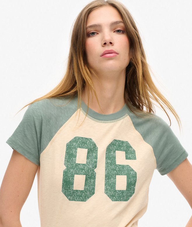 Superdry Camiseta De Corte Ajustado Con Mangas Raglán Athletic Essentials