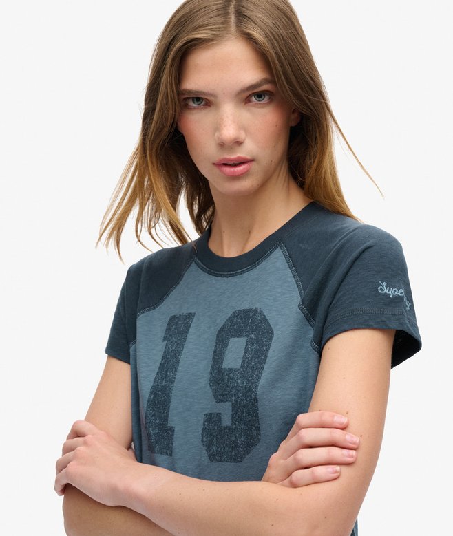 Superdry Camiseta De Corte Ajustado Con Mangas Raglán Athletic Essentials