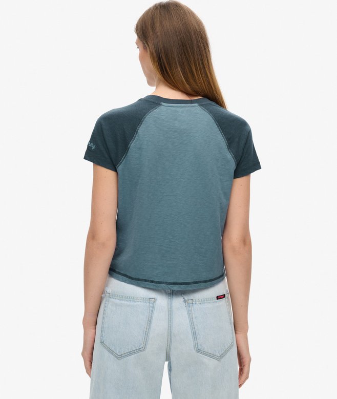 Superdry Camiseta De Corte Ajustado Con Mangas Raglán Athletic Essentials