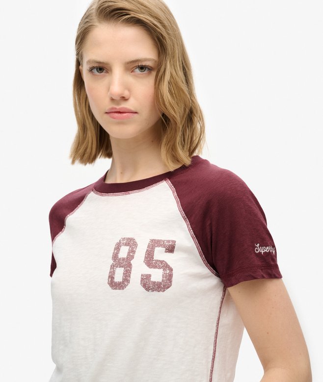 Superdry Camiseta De Corte Ajustado Con Mangas Raglán Athletic Essentials