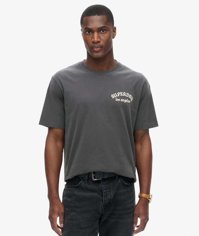 Superdry Camiseta De Corte Holgado Con Gráfico Tattoo En La Espalda