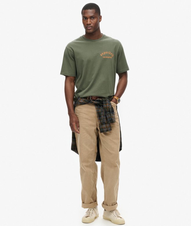 Superdry Camiseta De Corte Holgado Con Gráfico Tattoo En La Espalda