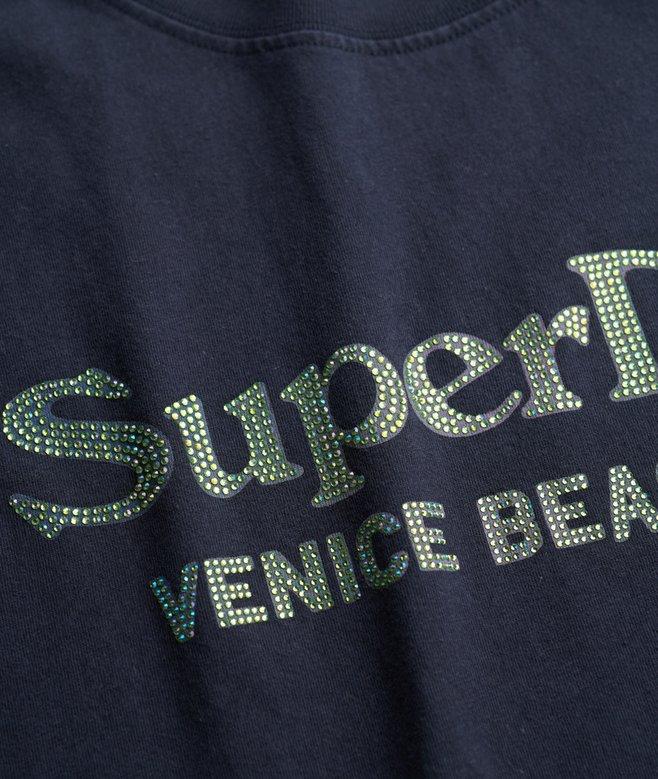 Superdry Camiseta De Corte Relajado Con Acabado Metalizado Venue