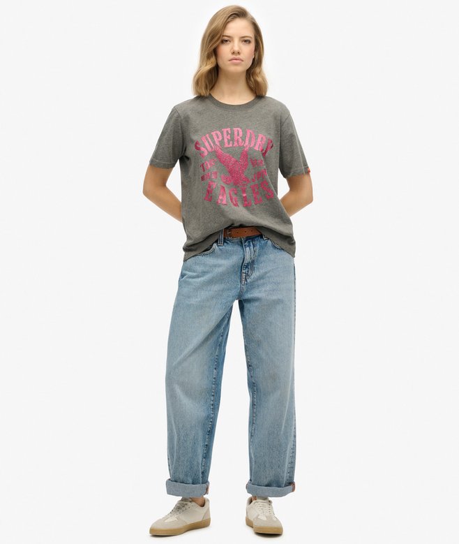 Superdry Camiseta De Corte Relajado Con Adornos Varsity