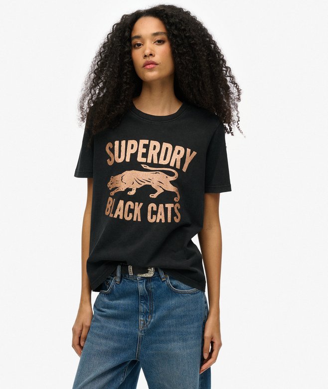 superdry Camiseta de corte relajado con adornos Varsity