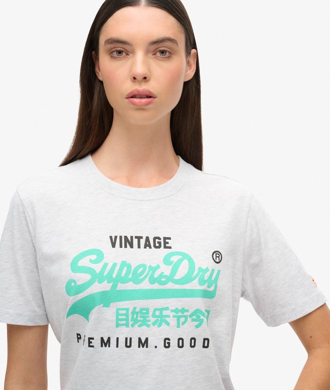 Superdry Camiseta De Corte Relajado Con Estampado Abombado Y Logotipo VL
