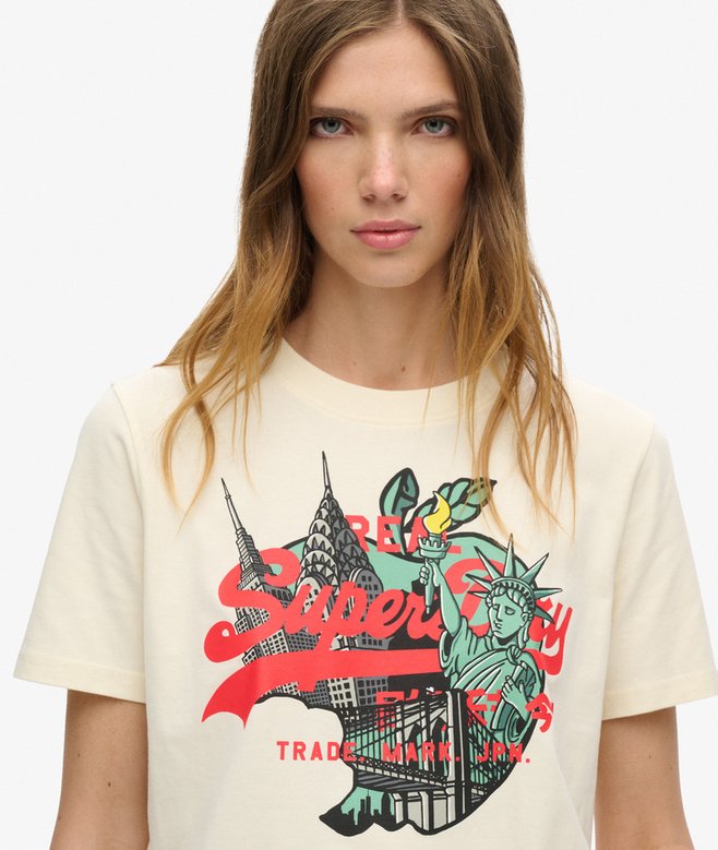 Superdry Camiseta De Corte Relajado Con Logo Vintage New York