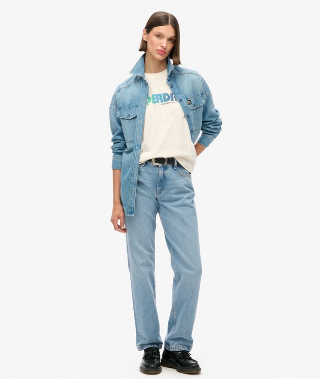 Superdry Camiseta De Corte Relajado Con Logotipo Arcoíris