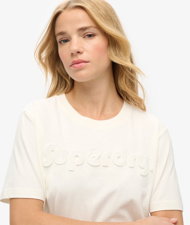 Superdry Camiseta De Corte Relajado Con Logotipo En Relieve
