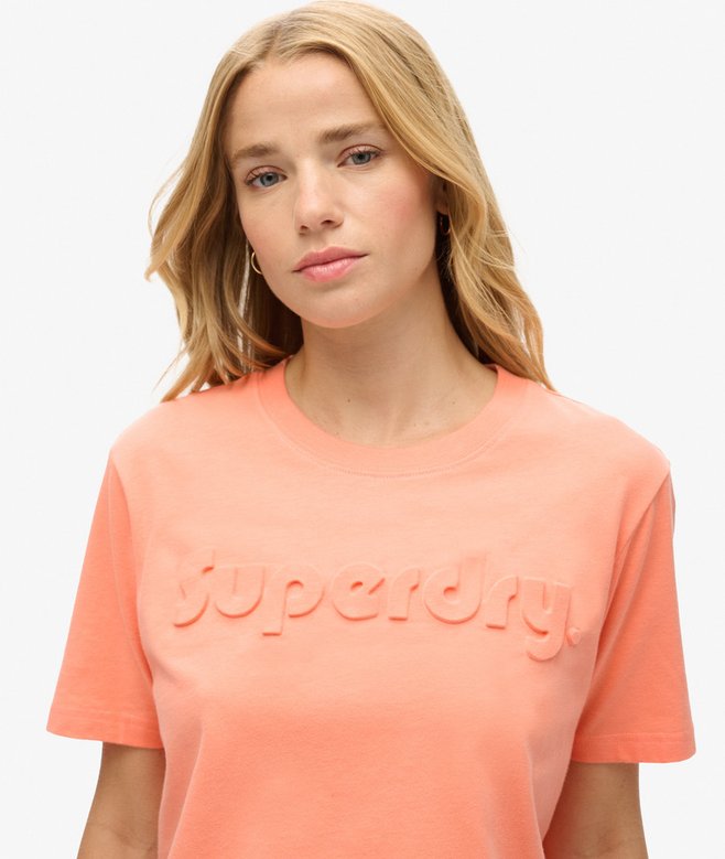 Superdry Camiseta De Corte Relajado Con Logotipo En Relieve