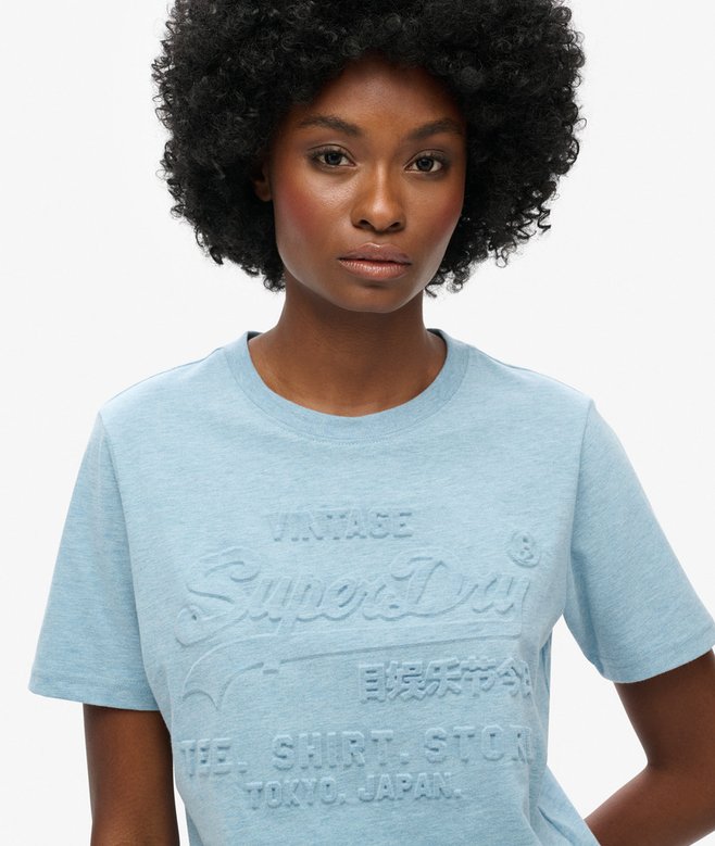Superdry Camiseta De Corte Relajado Con Logotipo En Relieve Vintage