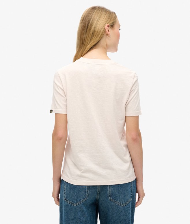 Superdry Camiseta De Corte Relajado Con Logotipo Metalizado