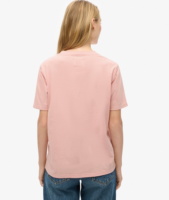 Superdry Camiseta De Corte Relajado Con Logotipo Metalizado Luxe