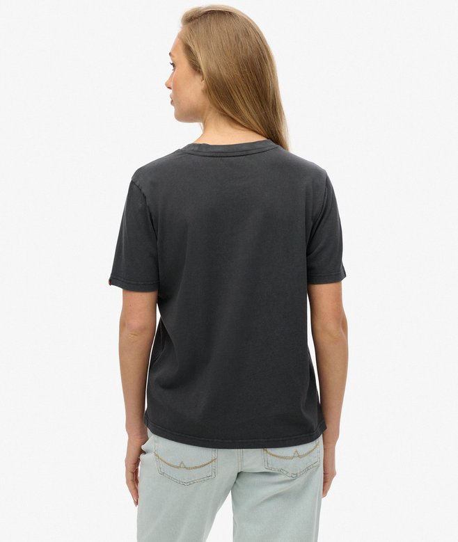 Superdry Camiseta De Corte Relajado Con Logotipo Metalizado Vintage