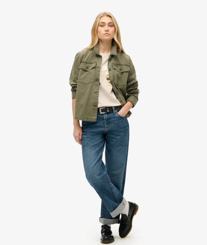 Superdry Camiseta De Corte Relajado Con Logotipo Metalizado Luxe