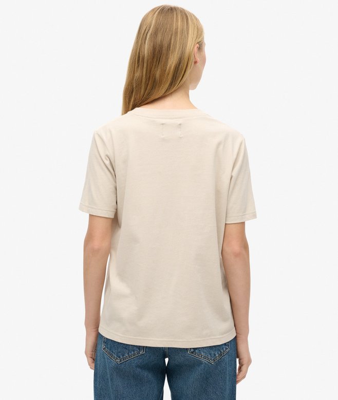 Superdry Camiseta De Corte Relajado Con Logotipo Metalizado Luxe