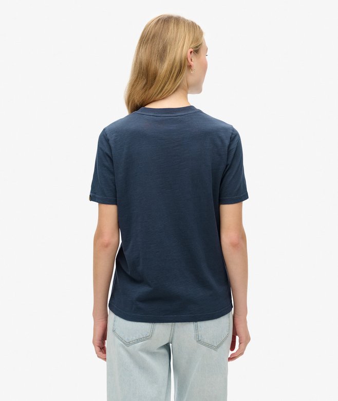 Superdry Camiseta De Corte Relajado Con Logotipo Metalizado