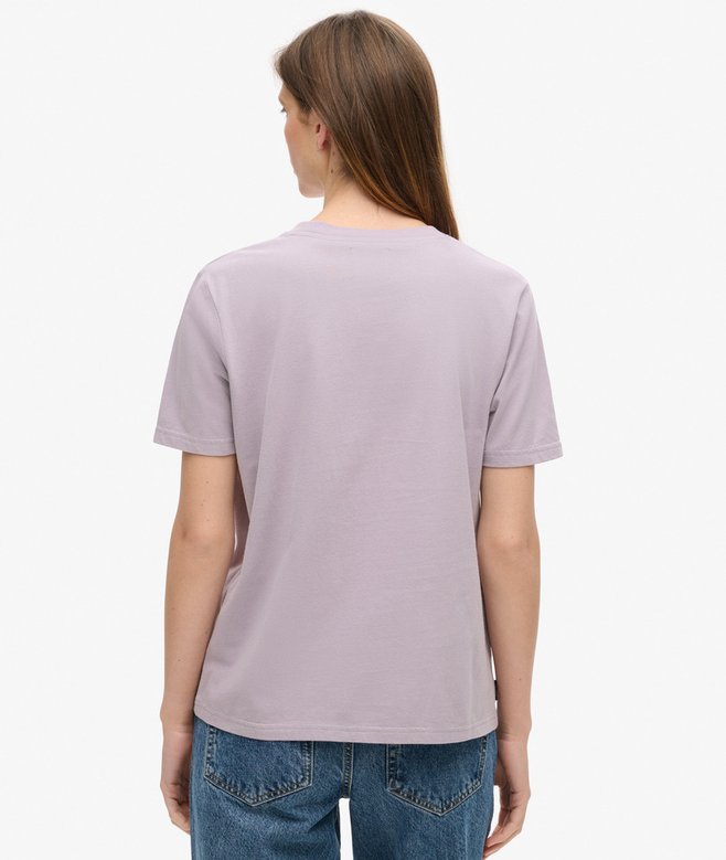 Superdry Camiseta De Corte Relajado Con Logotipo Metalizado Luxe