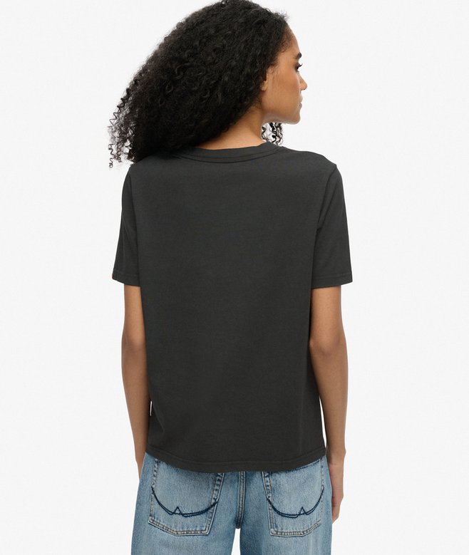 Superdry Camiseta De Corte Relajado Con Logotipo Metalizado Vintage