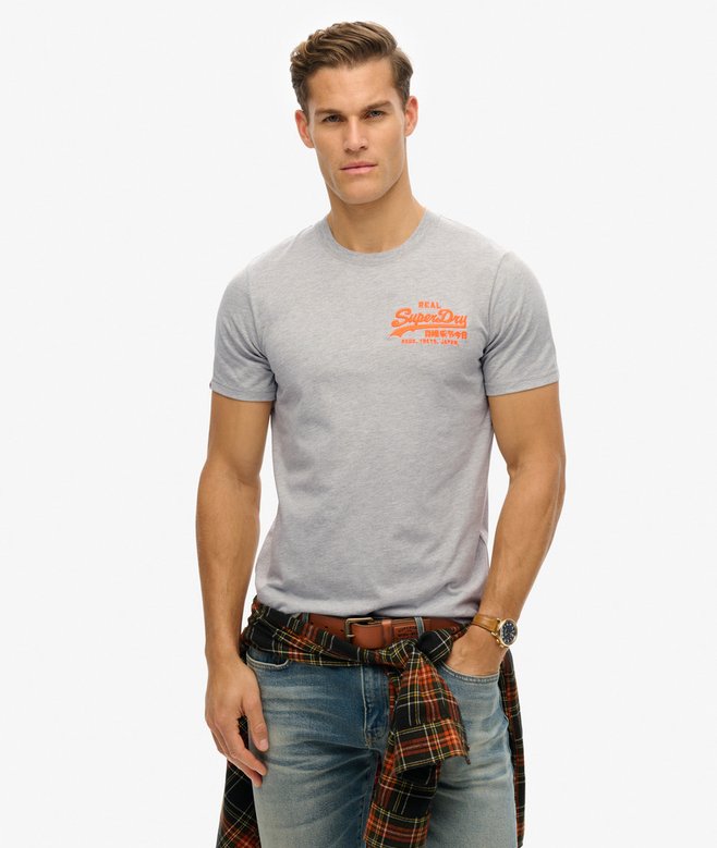 superdry Camiseta de corte relajado con logotipo Vintage bordado