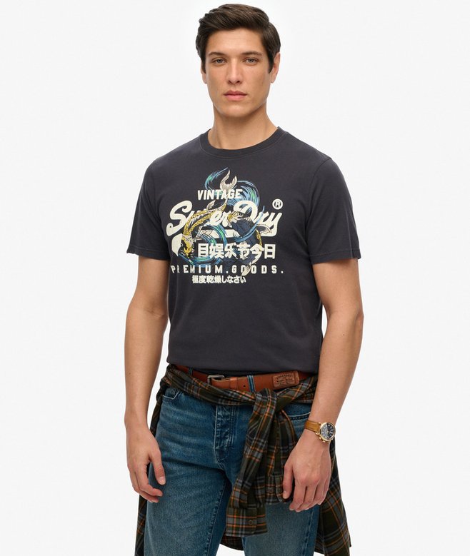 superdry Camiseta de corte relajado con logotipo Vintage Tokyo