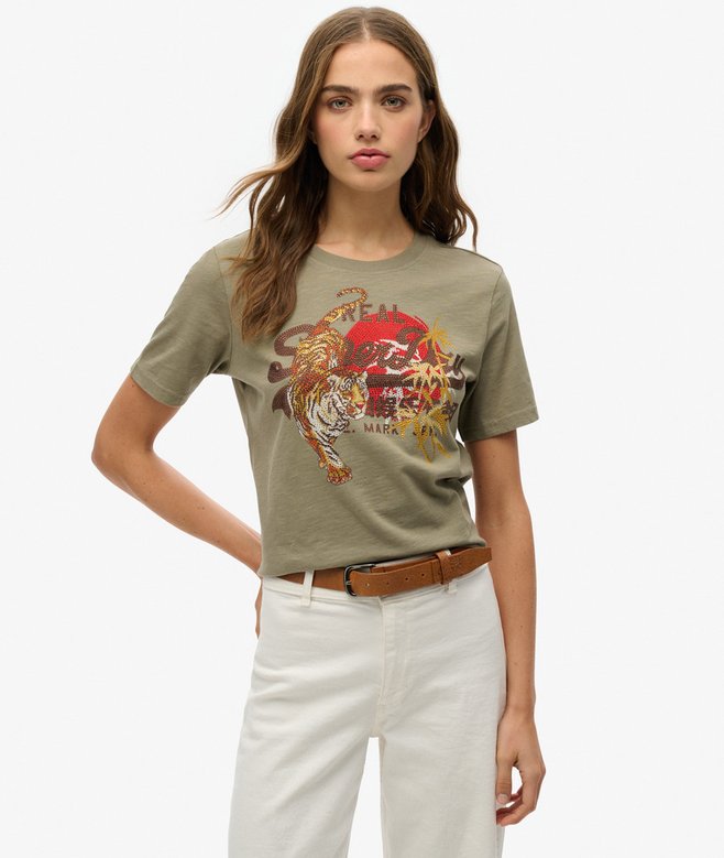 superdry Camiseta de corte relajado con logotipo Vintage Tokyo