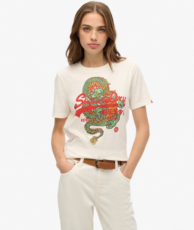 superdry Camiseta de corte relajado con logotipo Vintage Tokyo