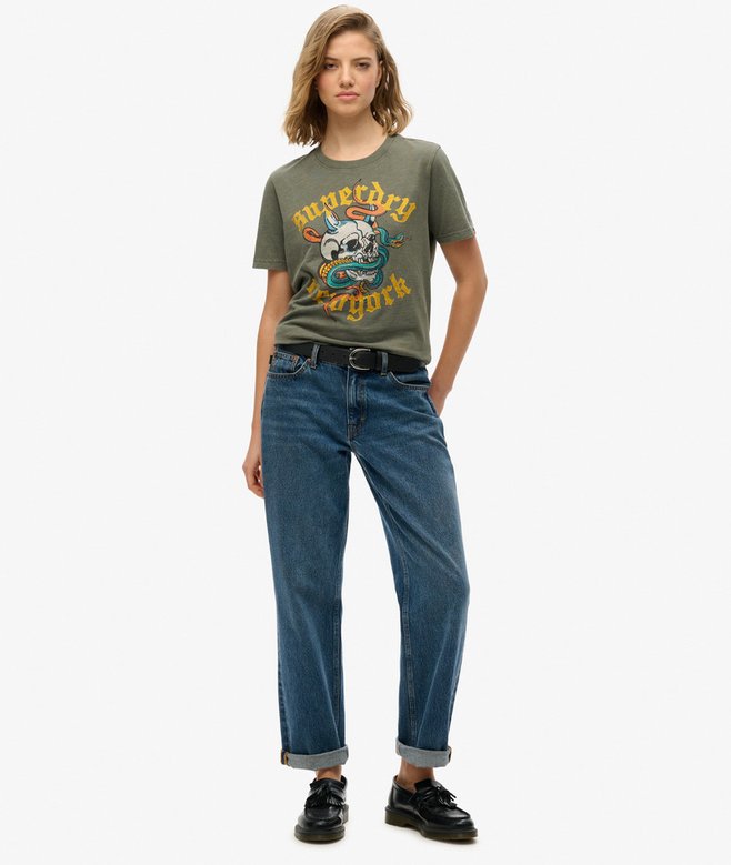 Superdry Camiseta De Corte Relajado Con Motivo De Tatuaje Neo Trad