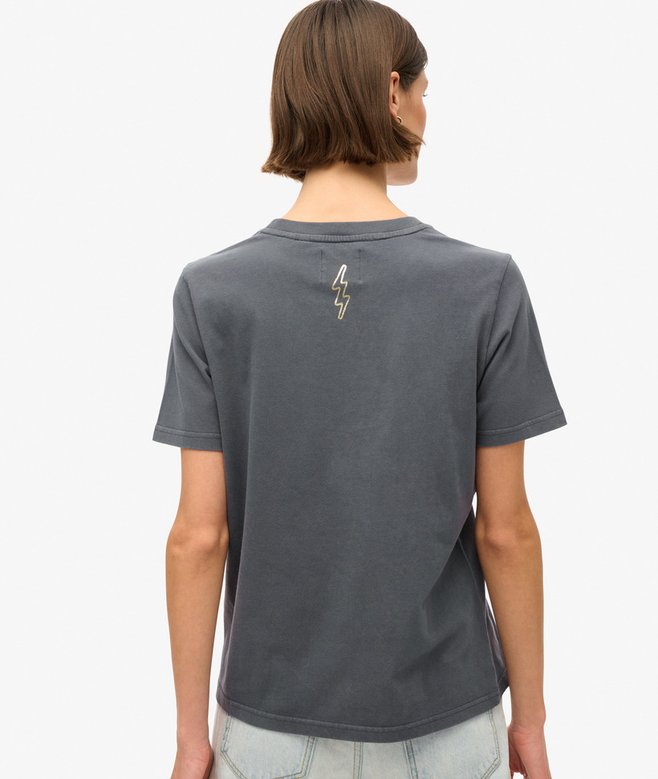 Superdry Camiseta De Corte Relajado Con Motivo De Tatuaje Script