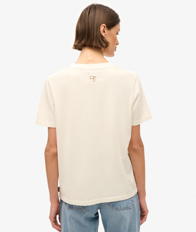Superdry Camiseta De Corte Relajado Con Motivo De Tatuaje Script