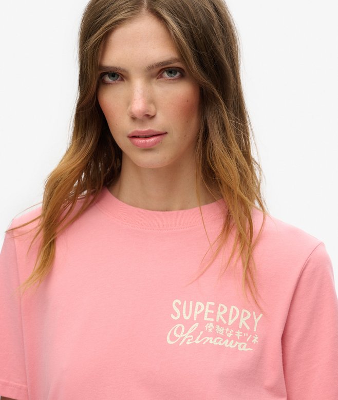 Superdry Camiseta De Corte Relajado Con Strass Tokyo