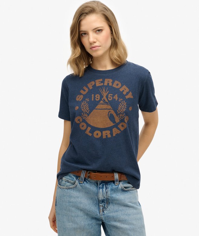 superdry Camiseta de corte relajado monocromática Lo-fi Outdoor