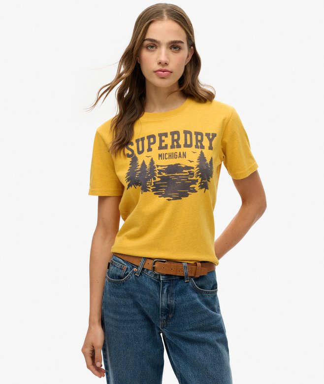superdry Camiseta de corte relajado monocromática Lo-fi Outdoor