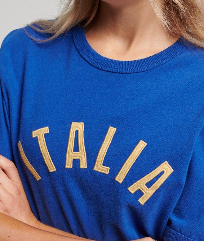 Superdry Camiseta De Fútbol De Italia En Felpa Rizada De Superdry