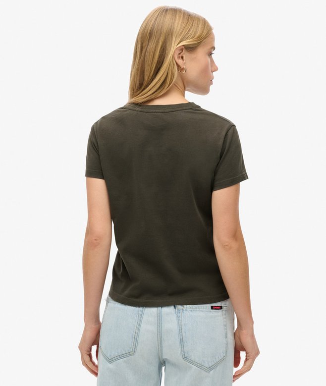 Superdry Camiseta De Manga Casquillo Con Motivo De Rock De Los 70