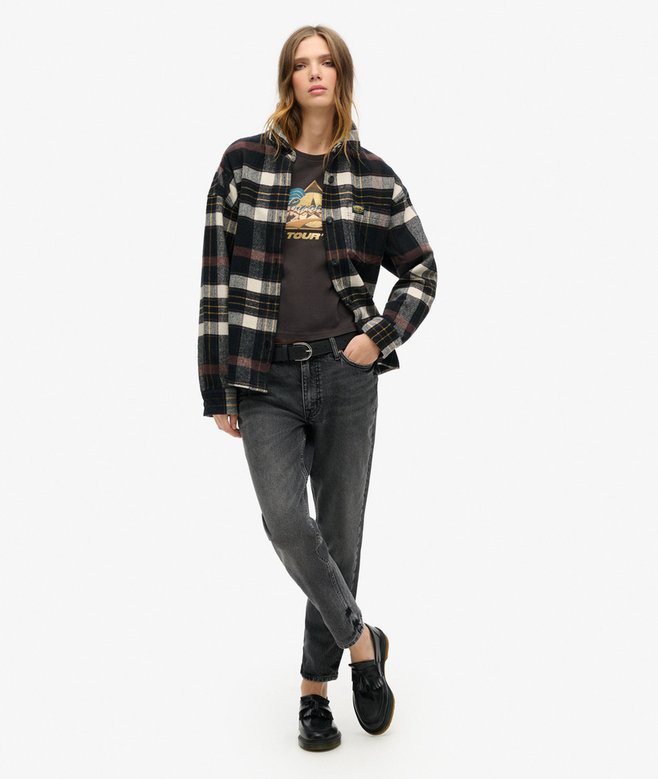 Superdry Camiseta De Manga Casquillo Con Motivo De Rock De Los 70