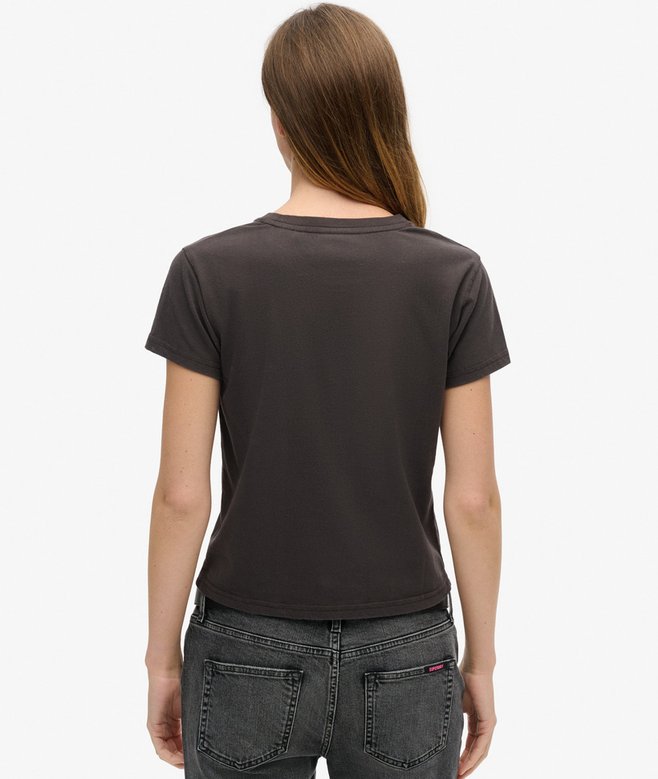 Superdry Camiseta De Manga Casquillo Con Motivo De Rock De Los 70