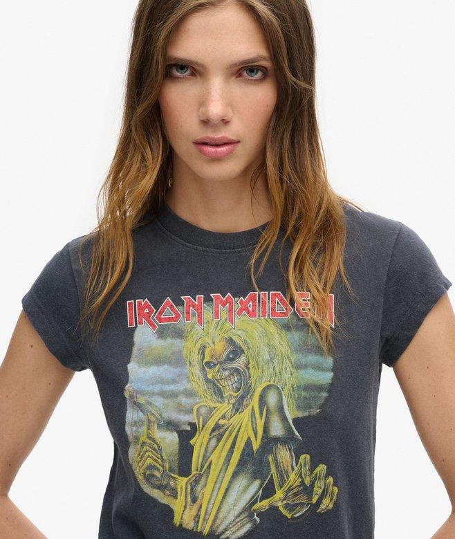 Superdry Camiseta De Manga Casquillo De Iron Maiden X Superdry