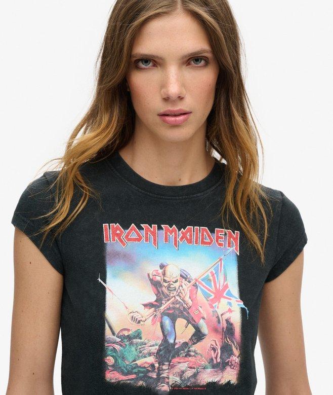 Superdry Camiseta De Manga Casquillo De Iron Maiden X Superdry