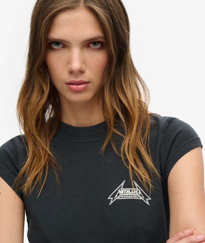 Superdry Camiseta De Manga Casquillo De Metallica X Superdry