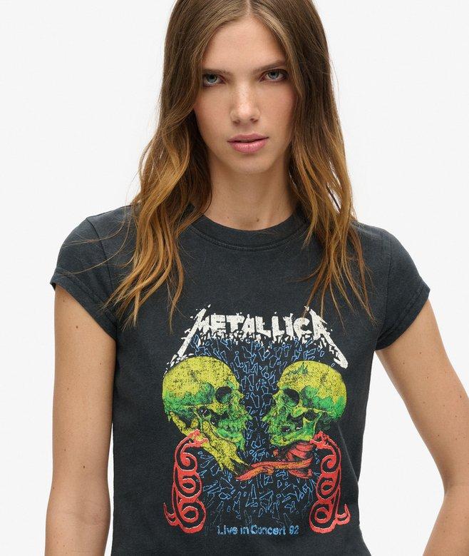 Superdry Camiseta De Manga Casquillo De Metallica X Superdry