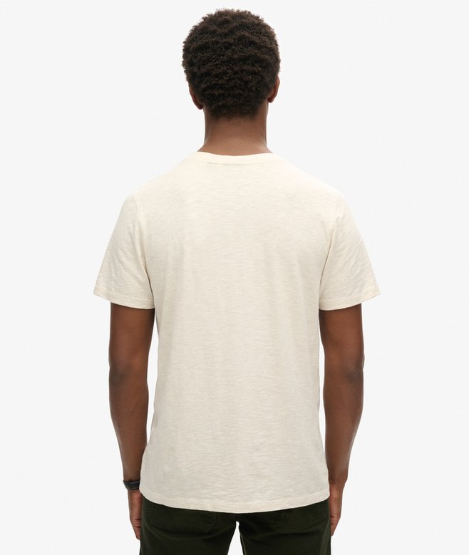 Superdry Camiseta De Manga Corta Flameada Con Cuello En V