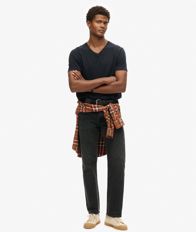 Superdry Camiseta De Manga Corta Flameada Con Cuello En V