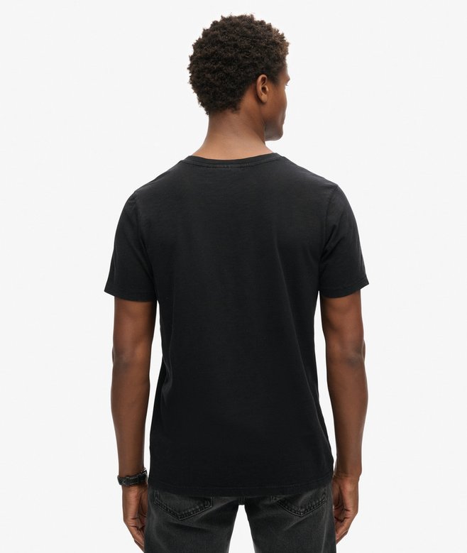 Superdry Camiseta De Manga Corta Flameada Con Cuello En V