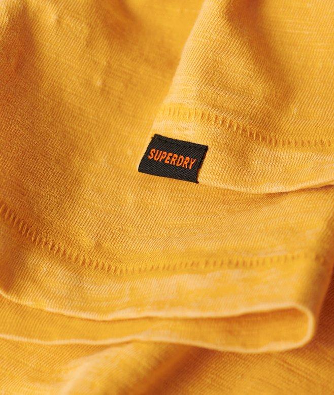 Superdry Camiseta De Manga Corta Flameada Con Cuello Redondo