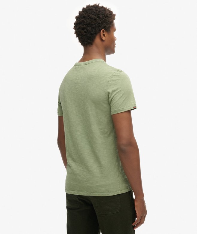 Superdry Camiseta De Manga Corta Flameada Con Cuello Redondo