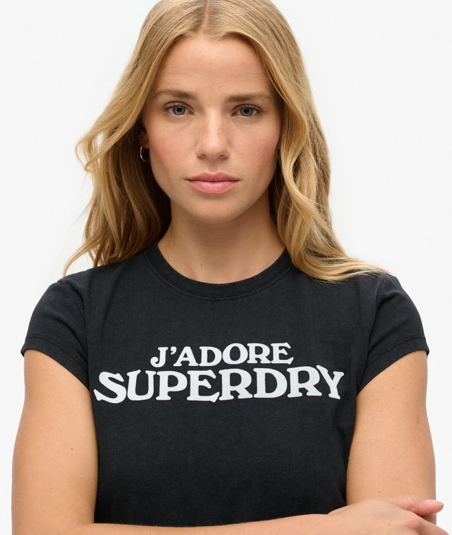 Superdry Camiseta De Manga De Casquillo Con Gráfico Sport Luxe