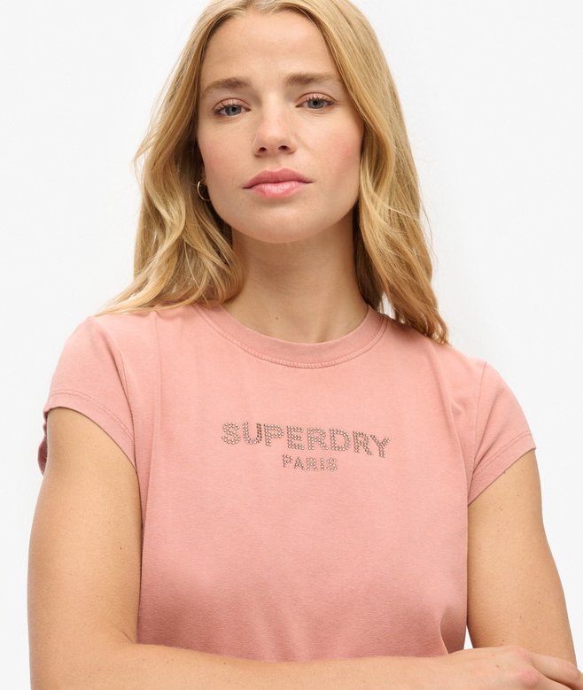 Superdry Camiseta De Manga De Casquillo Con Gráfico Sport Luxe