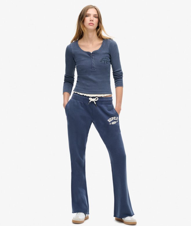 Superdry Camiseta De Manga Larga Con Cuello Abotonado Athletic