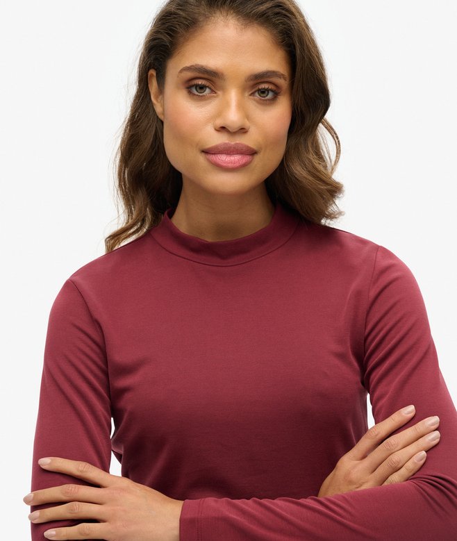 Superdry Camiseta De Manga Larga Con Espalda Abierta